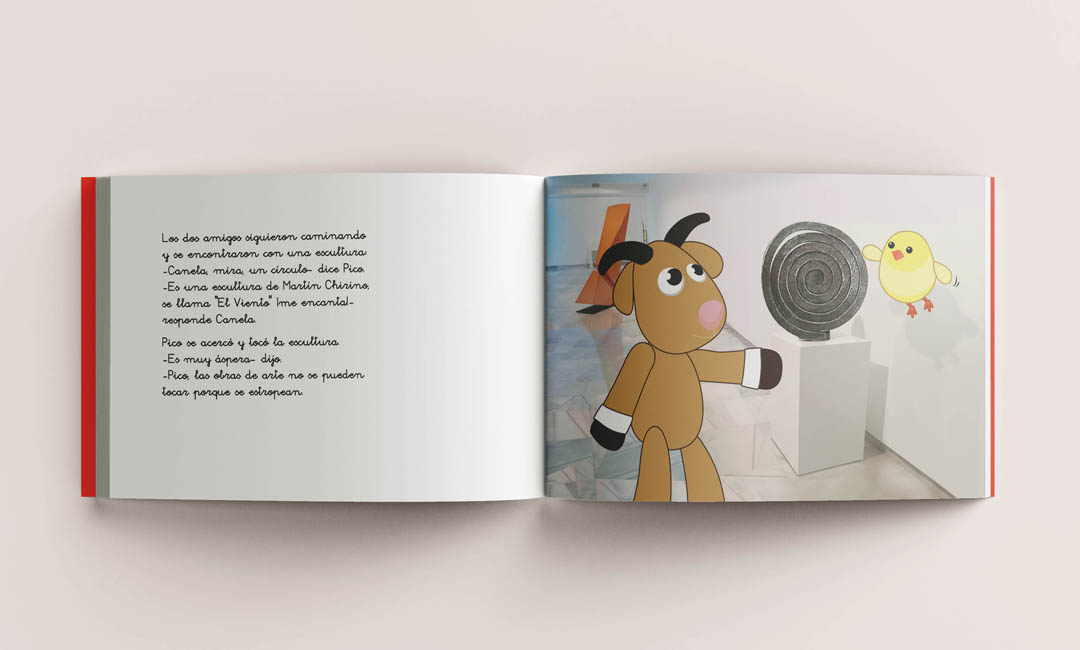 Cuento Infantil Canelo visita el museo página interior