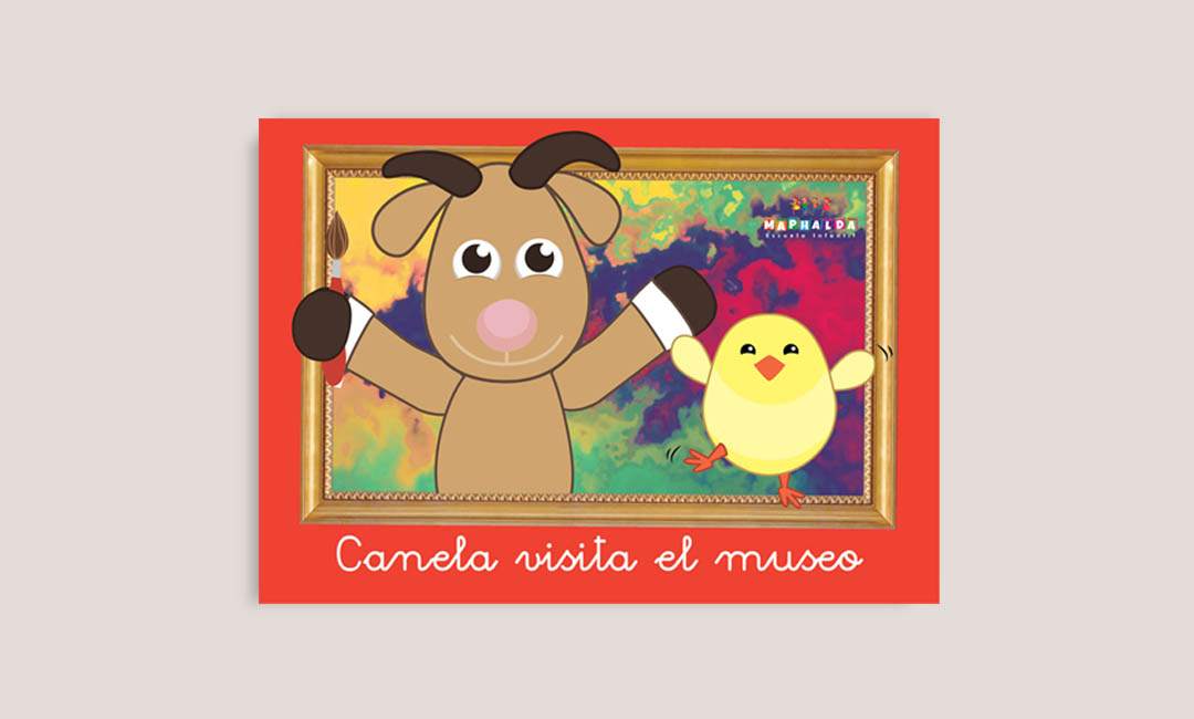 Cuento Infantil Canelo visita el museo portada