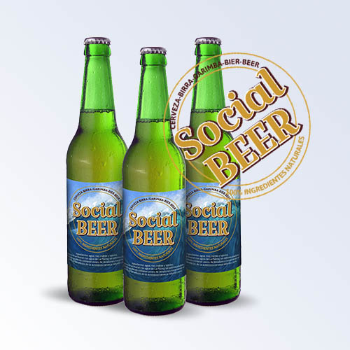 Etiqueta botellín Social Beer