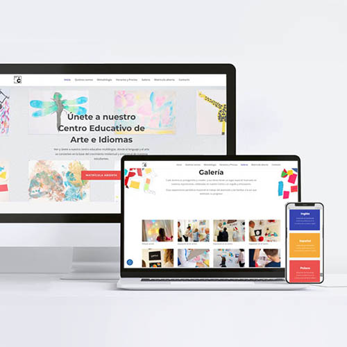 Centro educativo Estudio y Galería web responsive